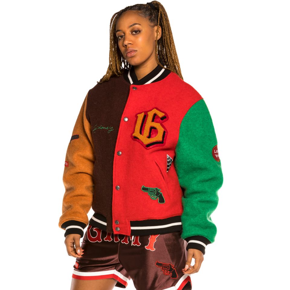 Grimey "The Loot" Multicolor Unisex Baseball Jacket | Spring 21