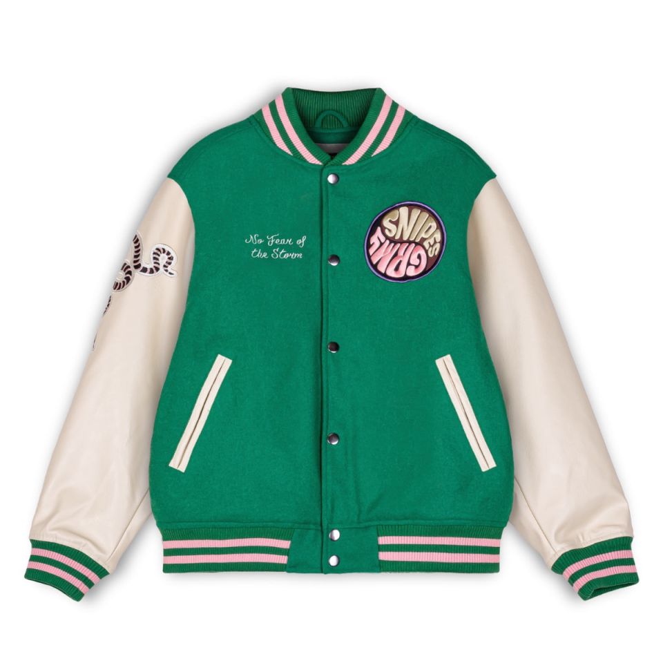 Chaqueta de Baseball Grimey "SNIPES X GRIMEY TRUE ROOTS"  - Green | Fall 22