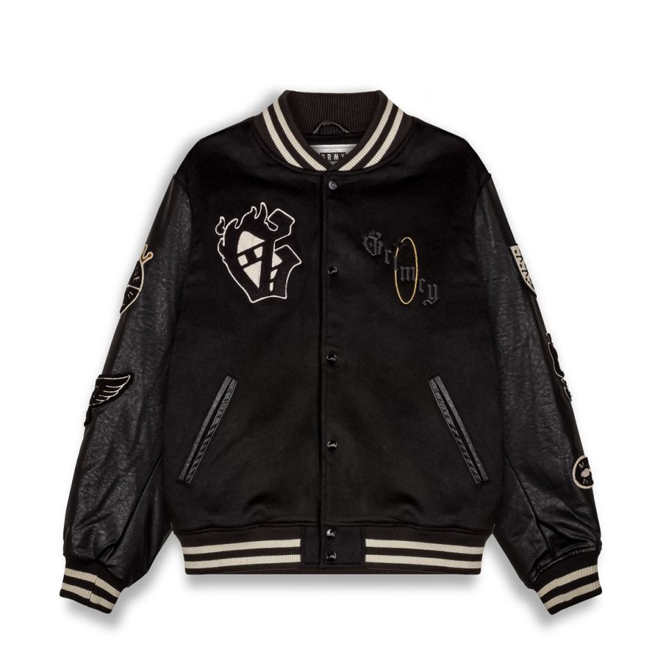 Grimey Saoirse Baseball Jacket Black