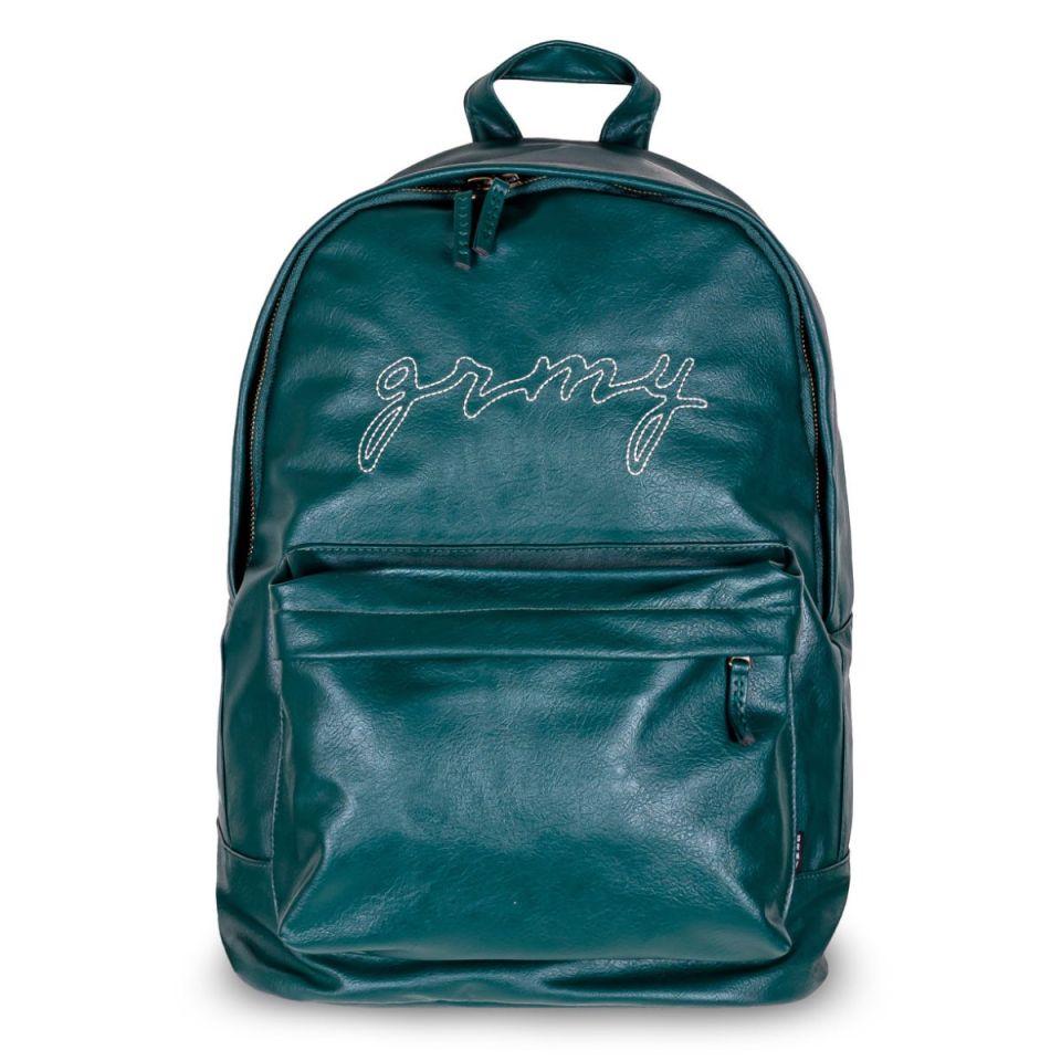 Mochila Grimey "I AM" PU LEATHER | Fall 22 - Green