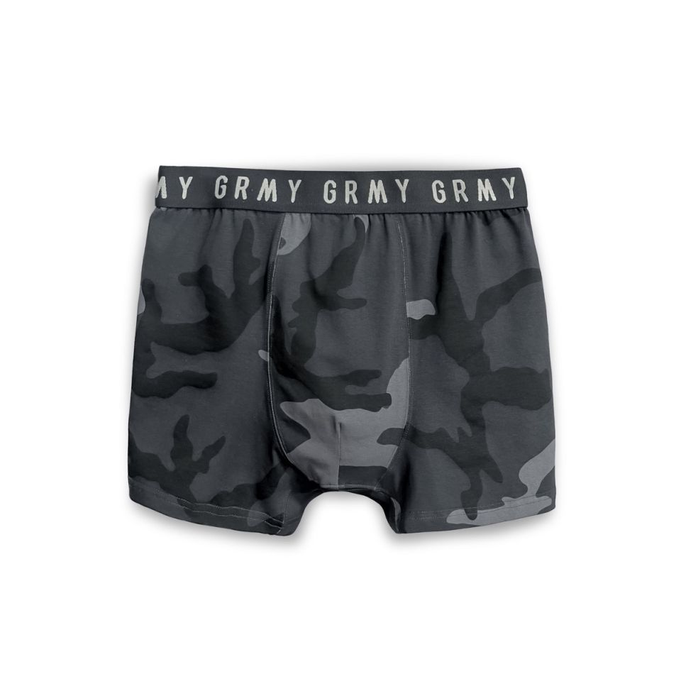 BOXERS GRIMEY TUSKER TEMPLE ALL OVER PRINT - BLACK | FW23