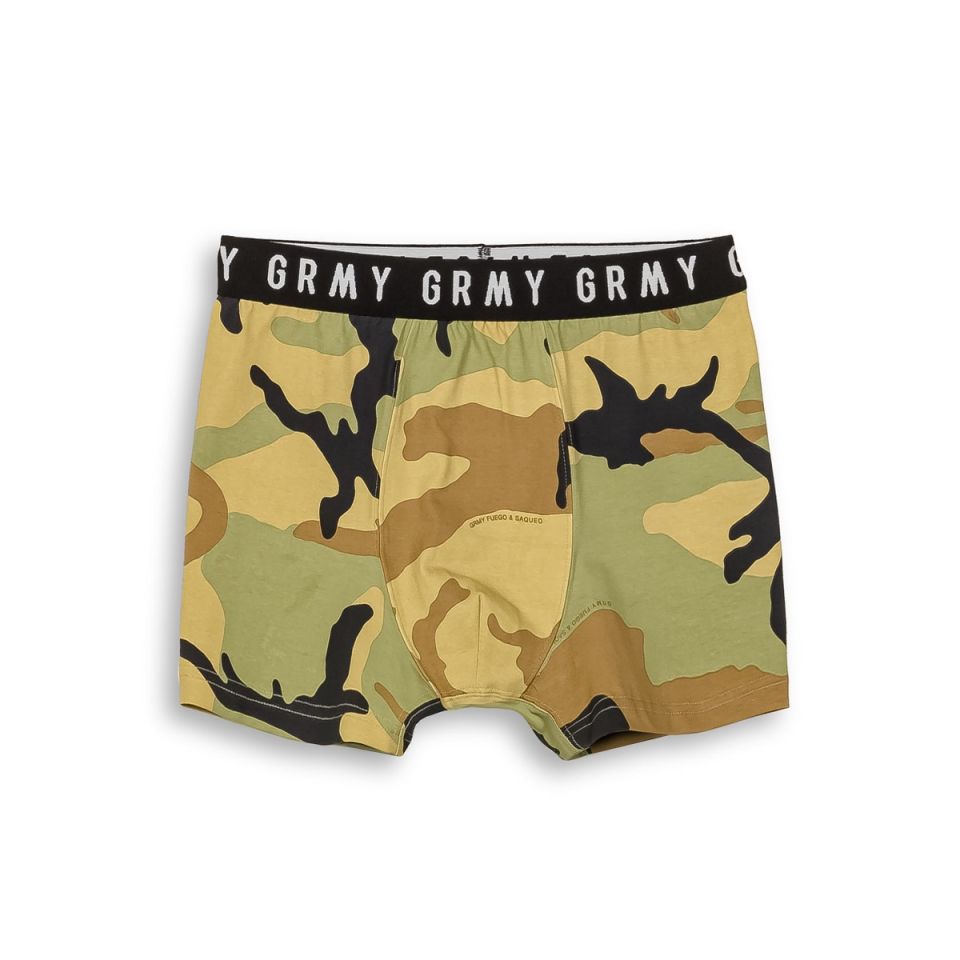 Boxers Grimey Follow The Dollar Brown Camo