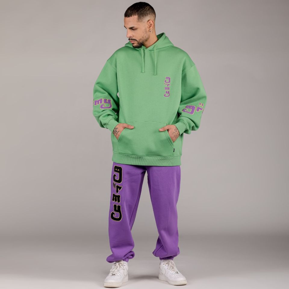 Pack Grimey Pant + Hoodie "LUST MANTRA" - Purple/Green | Fall 22