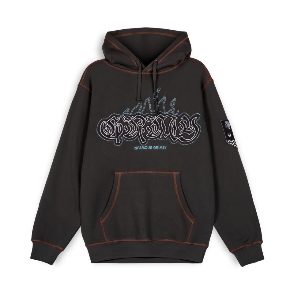 SUDADERA CAPUCHA GRIMEY FIRE ROUTE - BLACK | Spring 23