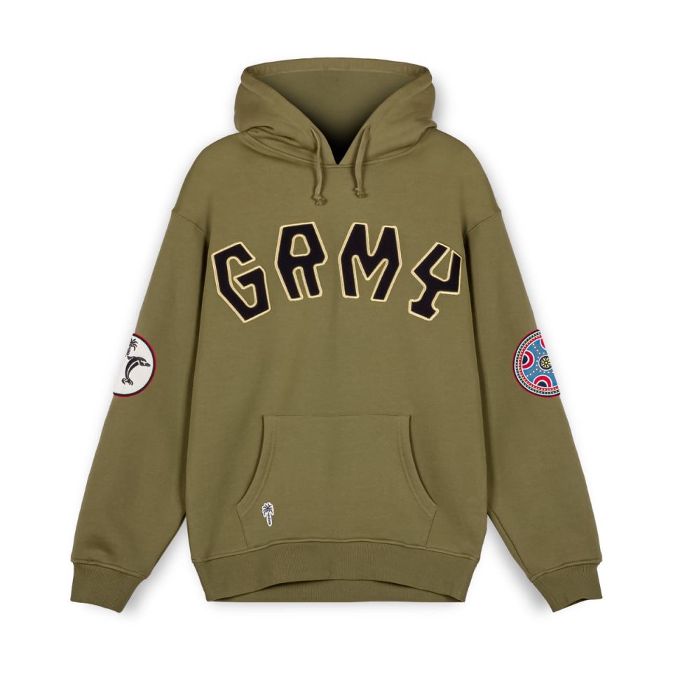 SUDADERA UNISEX CAPUCHA GRIMEY THE CLOUT - VERDE | Primavera 23