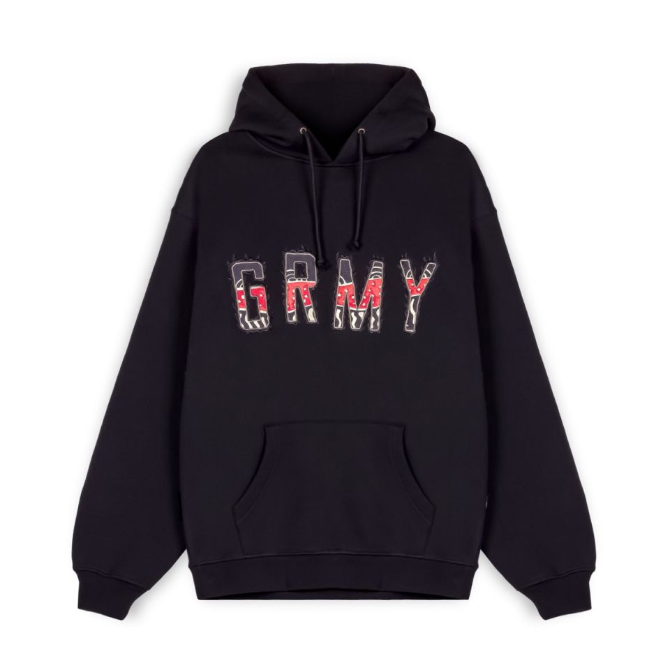 SUDADERA CAPUCHA GRIMEY THE TOUGHEST BLACK | Spring 23