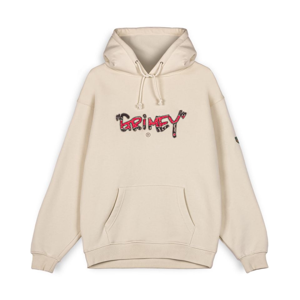 GRIMEY THE TOUGHEST GRIMEY VINTAGE HOODIE - CREAM | Spring 23