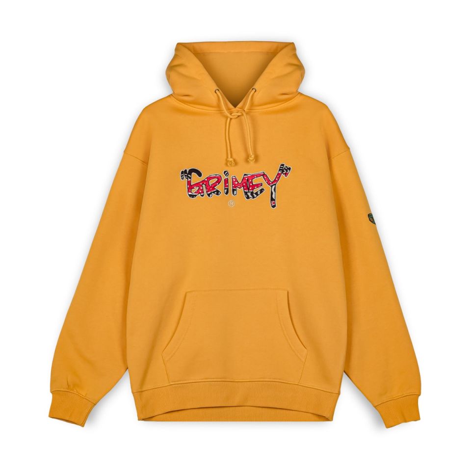 GRIMEY THE TOUGHEST GRIMEY VINTAGE HOODIE - ORANGE | Spring 23