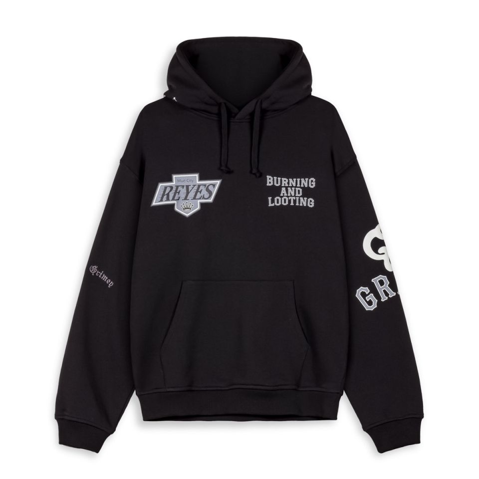 GRIMEY CAUSING PANIC VINTAGE HOODIE - BLACK | SS24