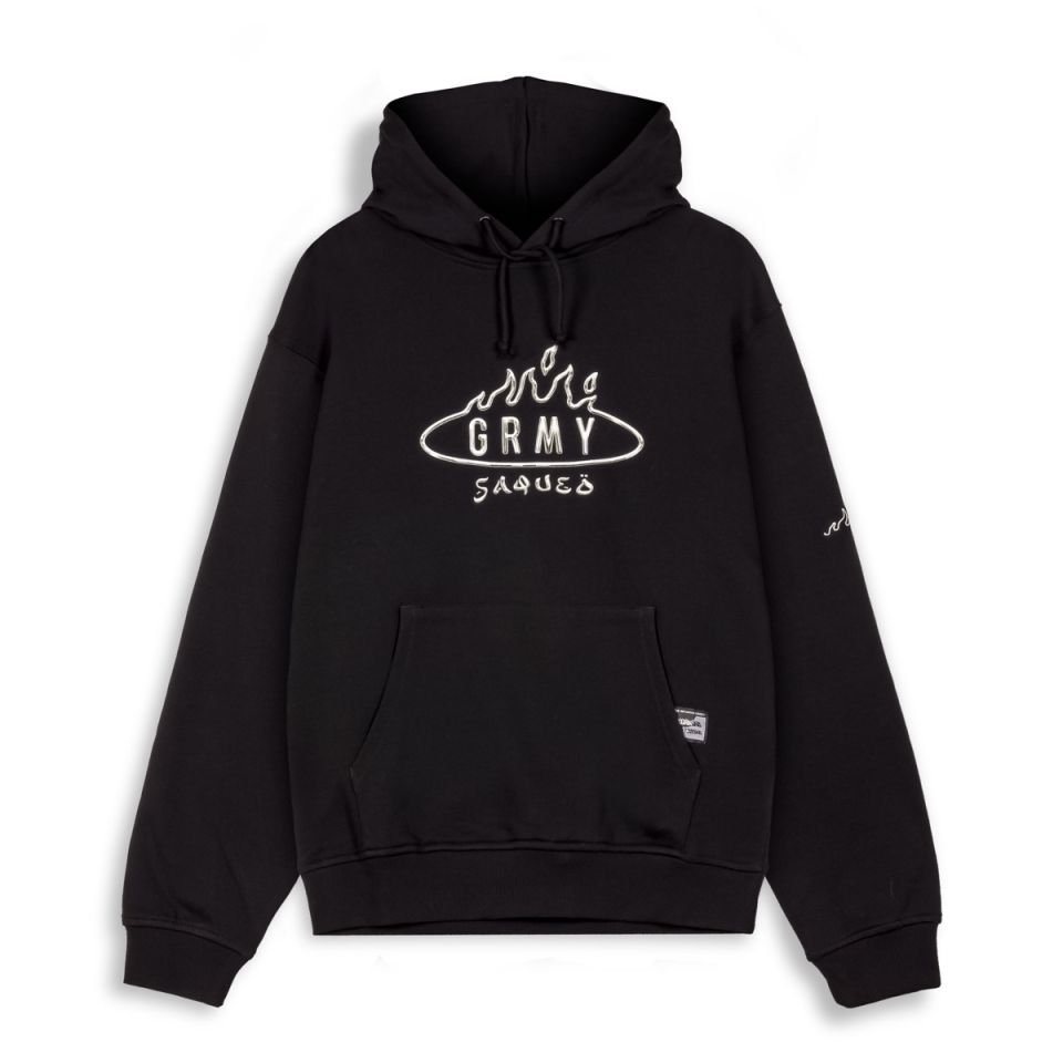 SUDADERA GRIMEY BURN IN FLAMES VINTAGE - BLACK | SS24