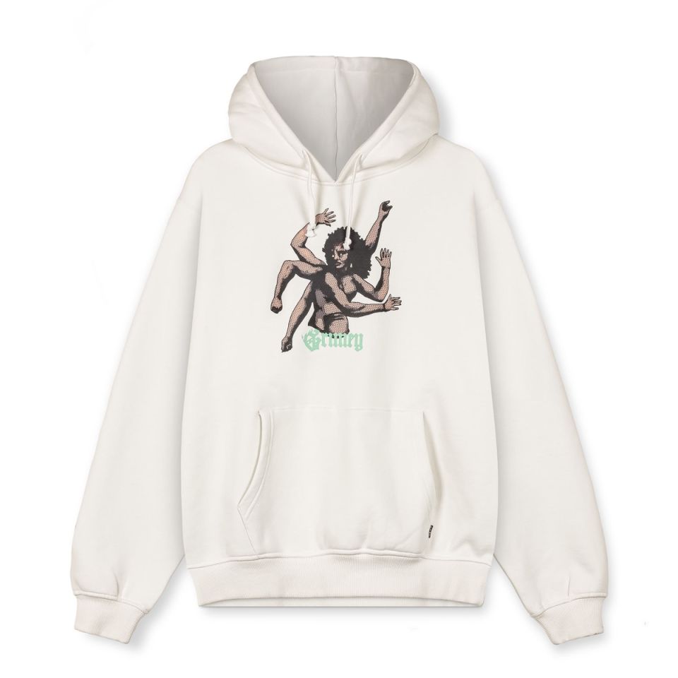 Grimey Saoirse Divine Council Boxy Hoodie Off White