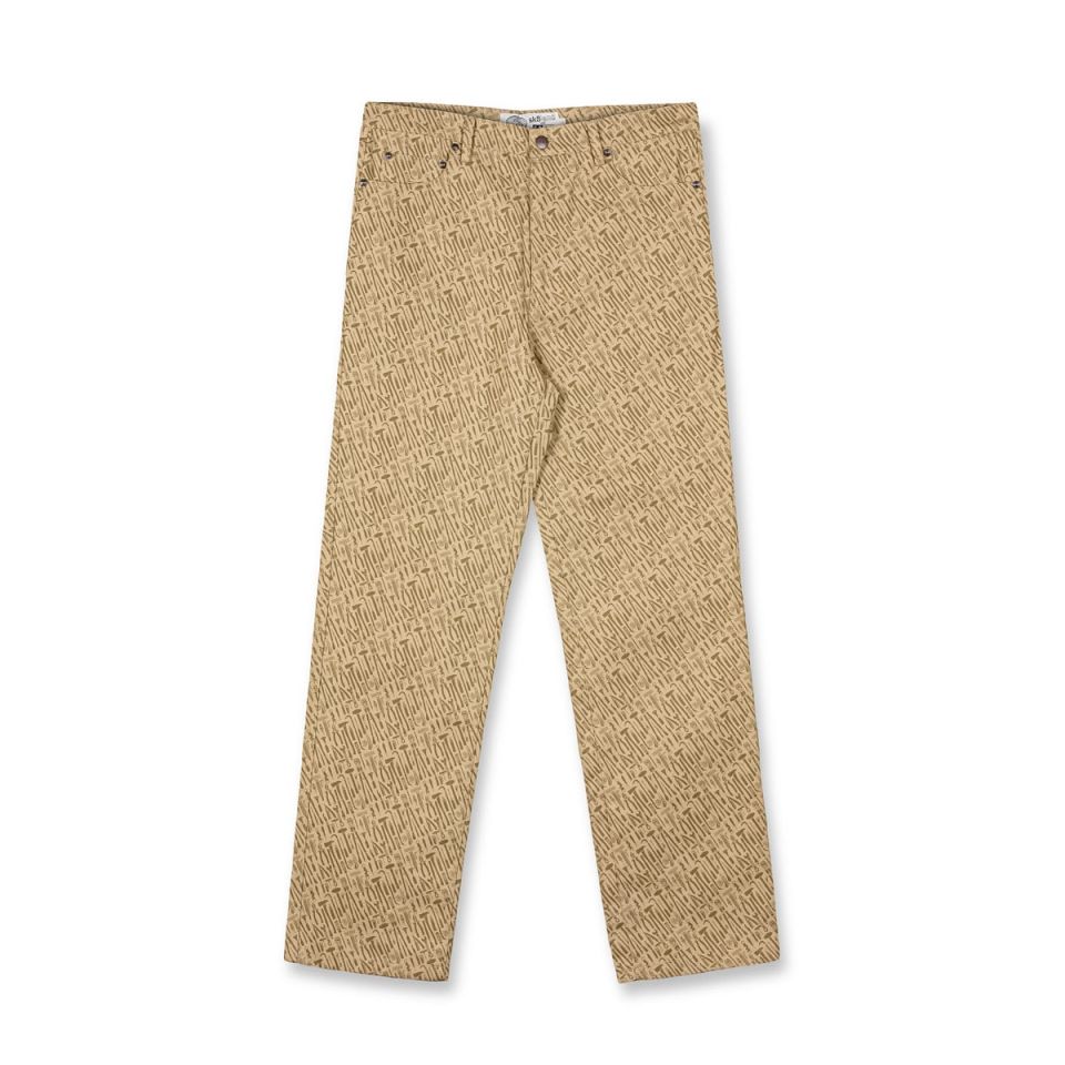 Pantalón Grimey X Sk8Land Canvas Brown