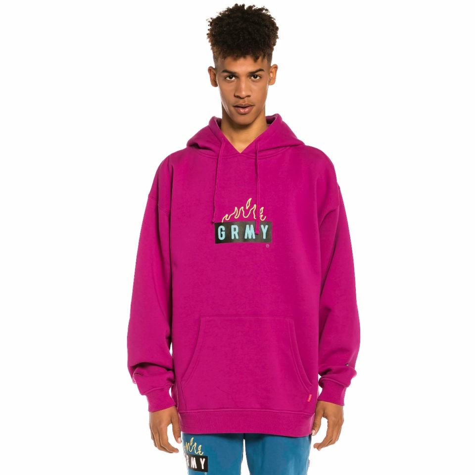 Sudadera Grimey "Trespass" Hoodie - Fuchsia | Summer 22