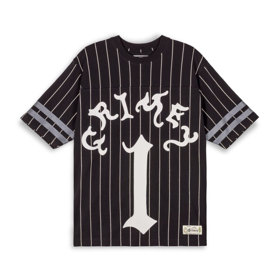 CAMISETA DE FOOTBALL GRIMEY CAUSING PANIC HEAVYWEIGHT - BLACK | SS24