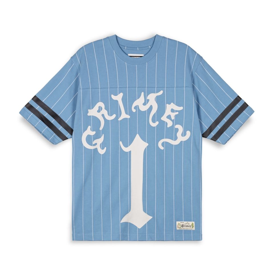 CAMISETA DE FOOTBALL GRIMEY CAUSING PANIC HEAVYWEIGHT - BLUE | SS24