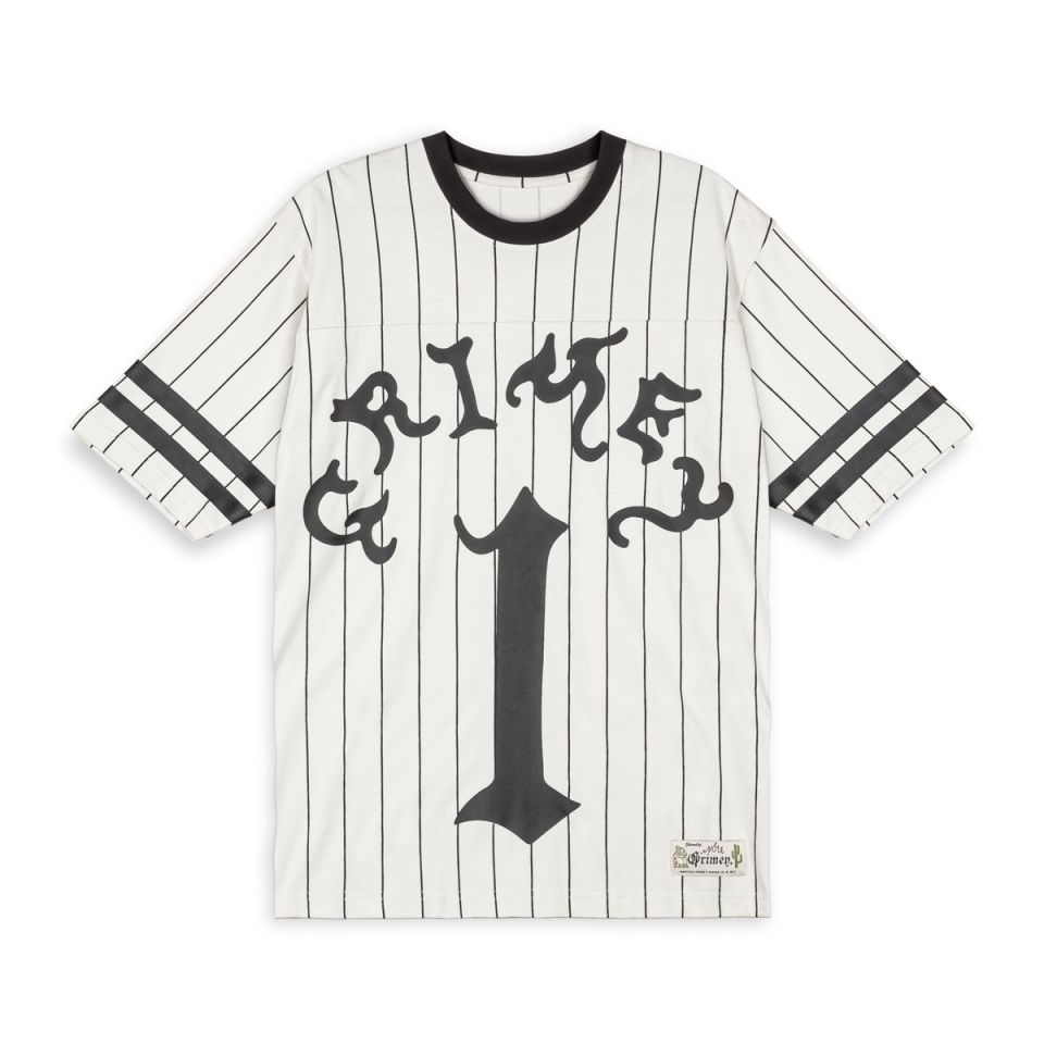 CAMISETA DE FOOTBALL GRIMEY CAUSING PANIC HEAVYWEIGHT - OFF WHITE | SS24