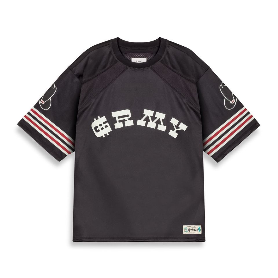 Camiseta de Football Grimey Lone Hand Mesh Black