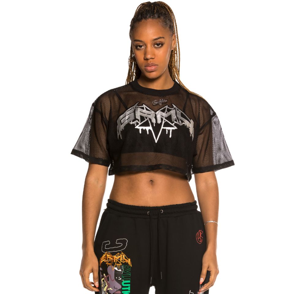 Camiseta corta de Chica Grimey "Liveution" - Black | Spring 21