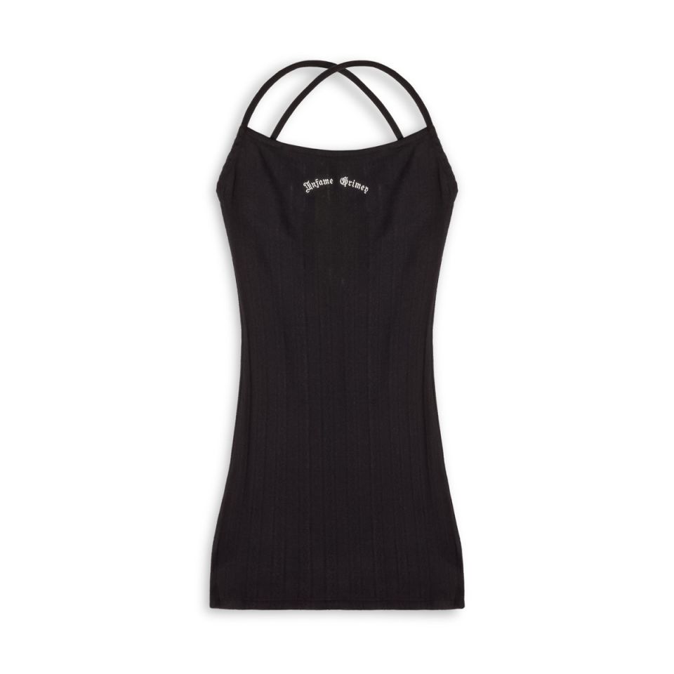 VESTIDO GRIMEY CAUSING PANIC GIRL - BLACK | SS24