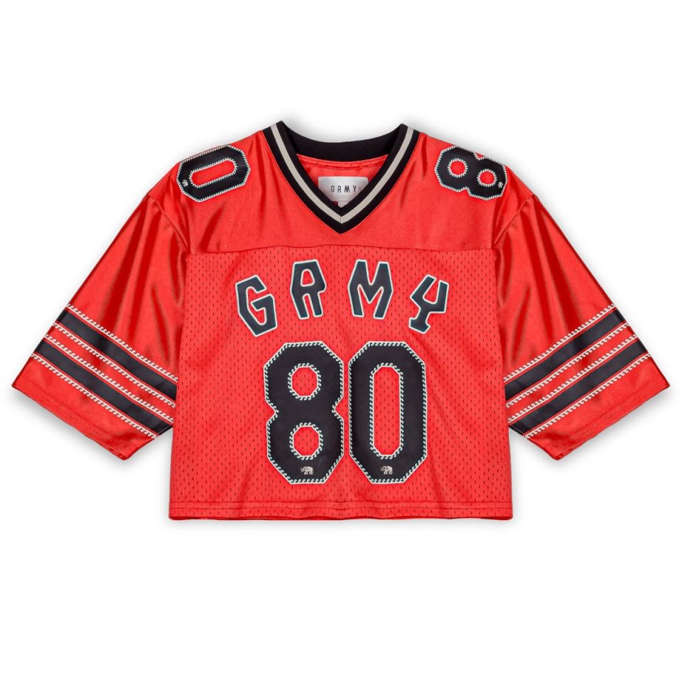 CAMISETA GRIMEY THE CLOUT MESH CROP GIRL - RED | Spring 23