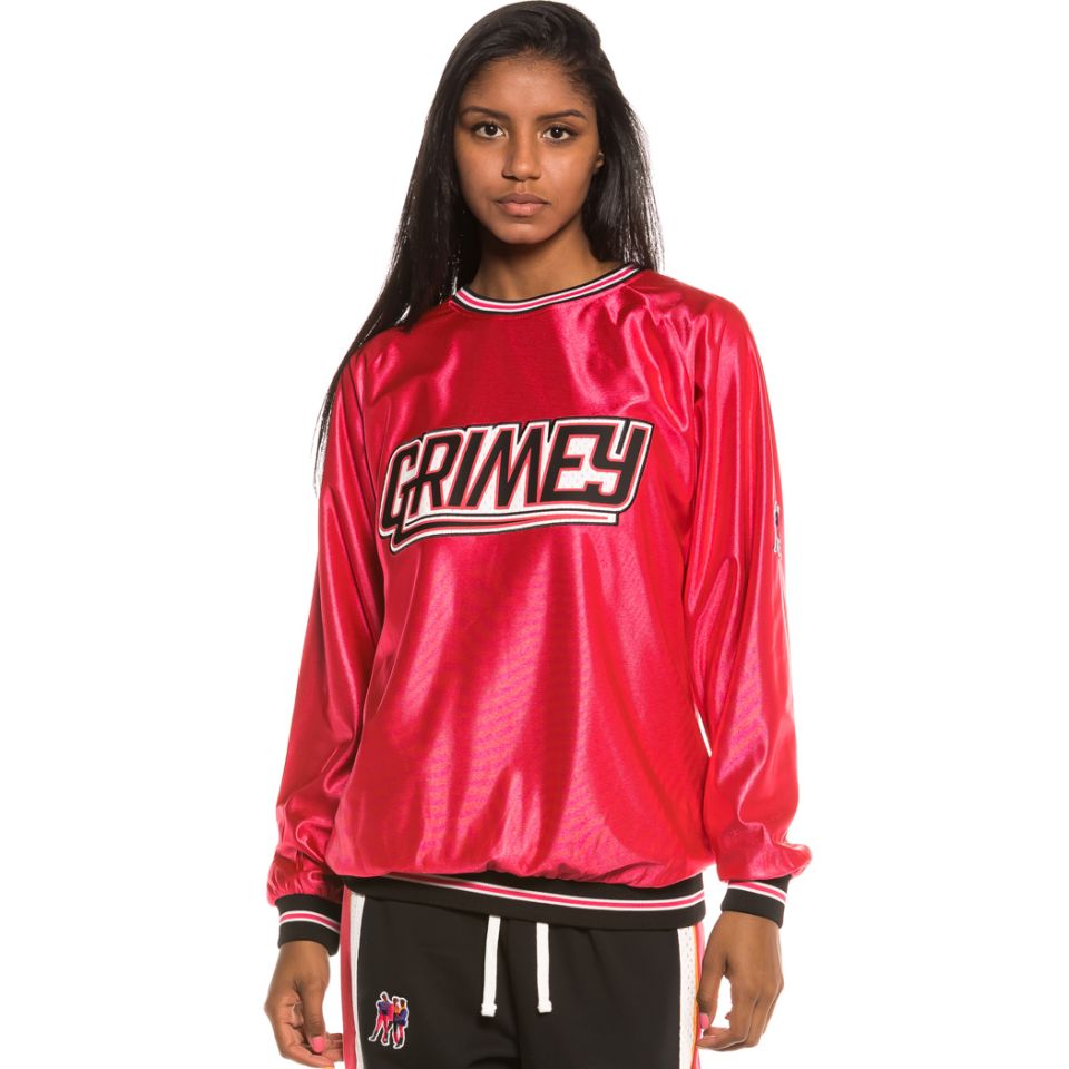 Sudadera Chica Grimey Ubiquity Crewneck FW20 Red