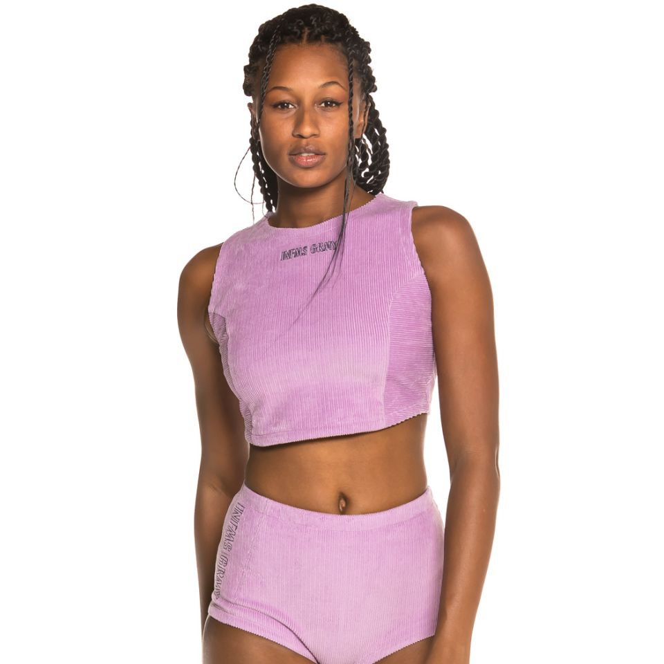 Camiseta Grimey Chica Engineering Corduroy Top FW19 Violet