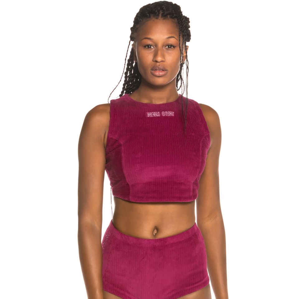 Camiseta Grimey Chica Engineering Corduroy Top FW19 Purple