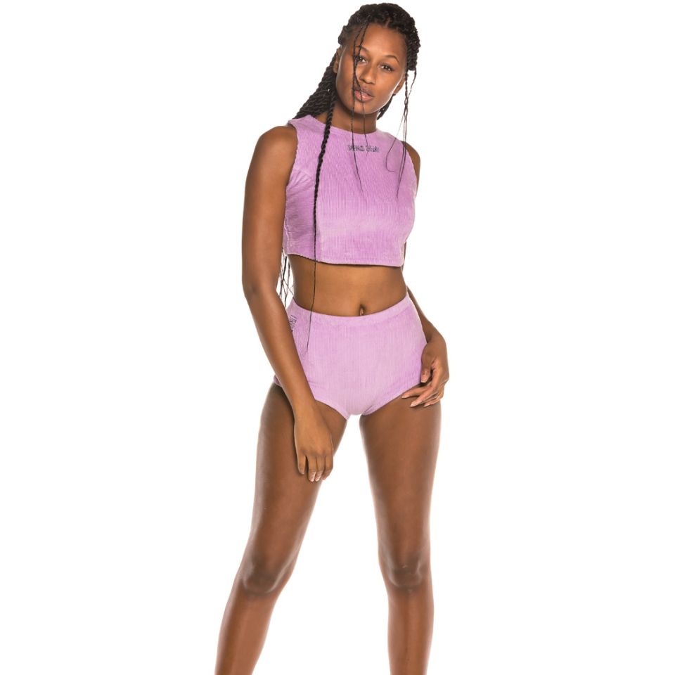 Pack Grimey Short + Top  Engineering Corduroy Girl FW19 Violet