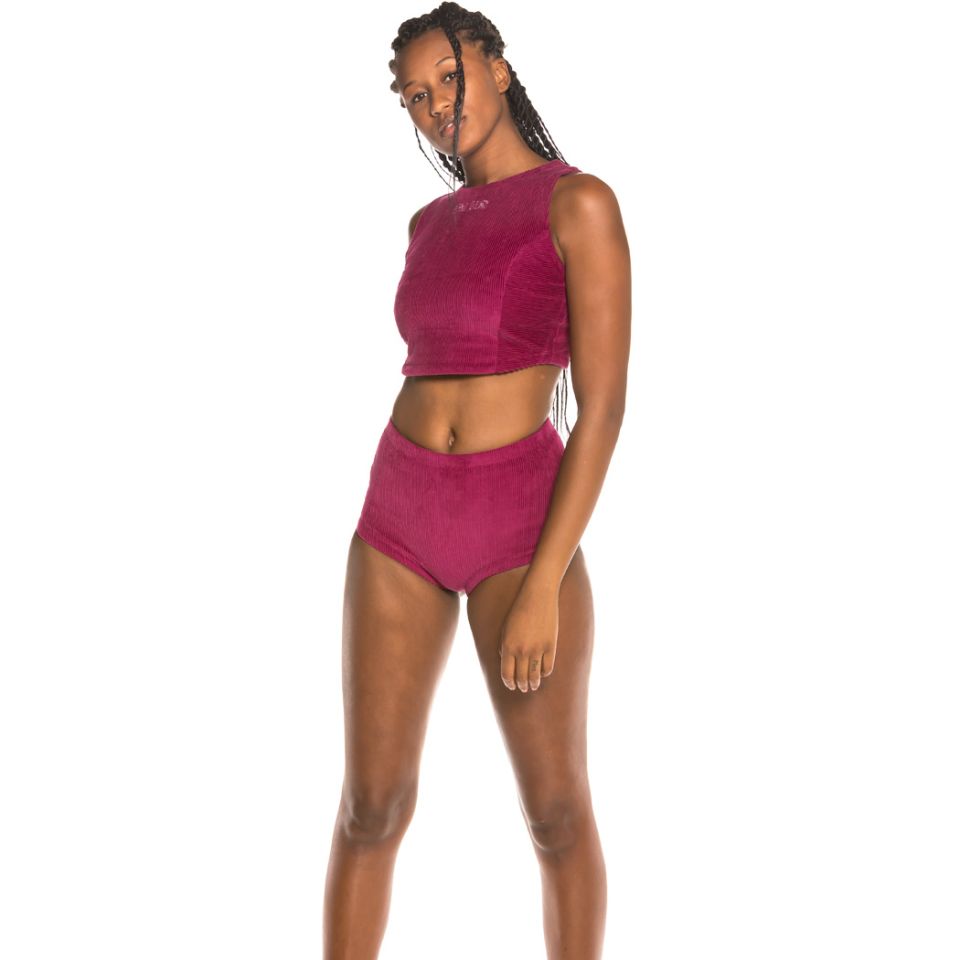 Pack Grimey Short + Top  Engineering Corduroy Girl FW19 Purple