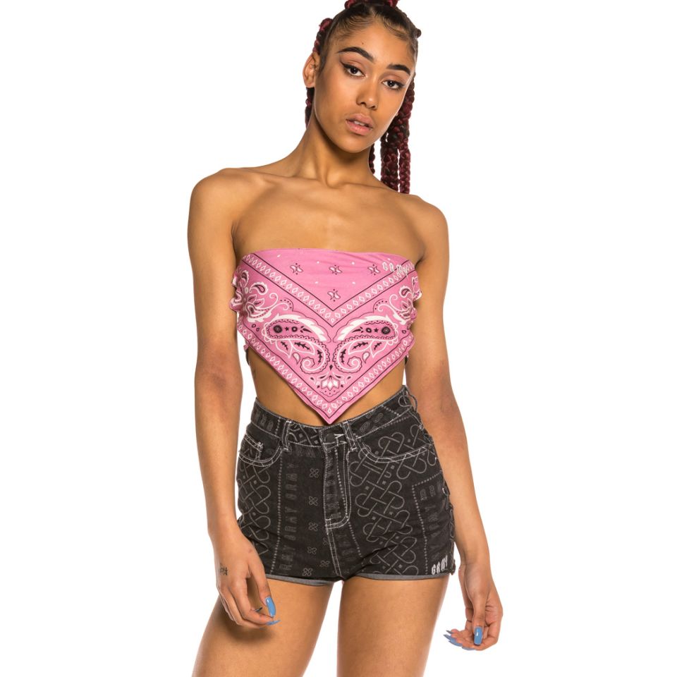 Top Grimey Chica Carnitas All Over Print SS20 Rose