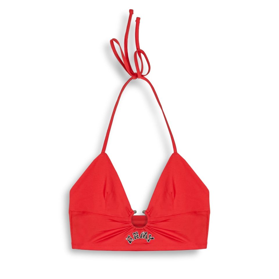 GRIMEY LUCKY DRAGON BRA GIRL TOP - RED | SS24