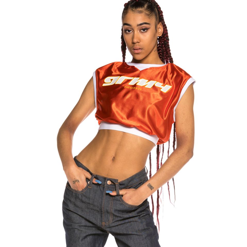 Crop Top Chica Grimey Acknowledge SS20 Orange