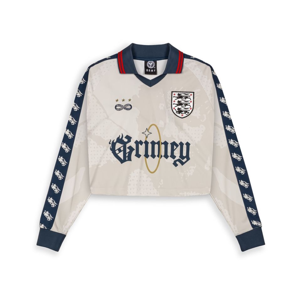 Camiseta Chica Grimey Fútbol Saoirse Cropped Off White