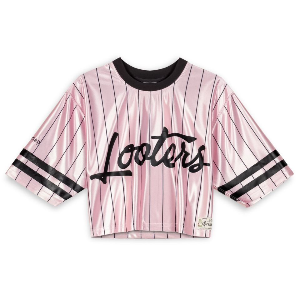 TOP DE CHICA GRIMEY CAUSING PANIC CROP FOOTBALL - PINK | SS24