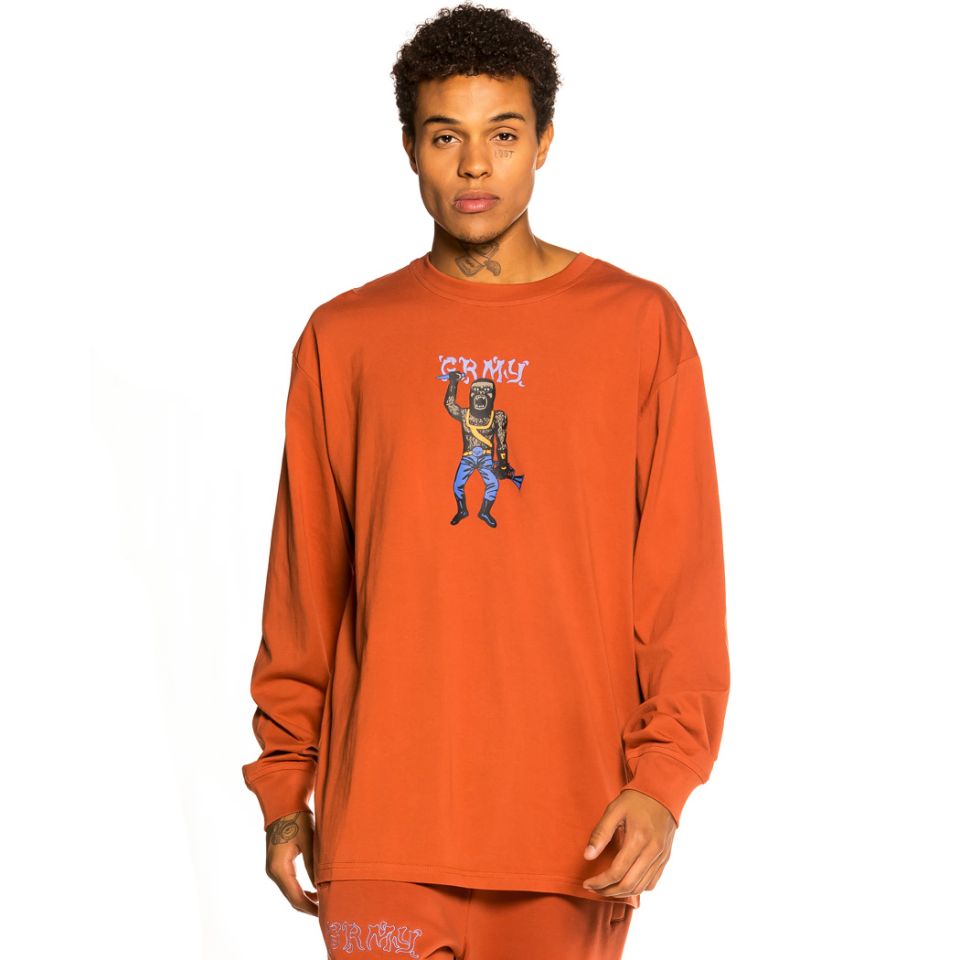 Grimey "Jazz Thing" Long Sleeve Tee - Ochre | Fall 21