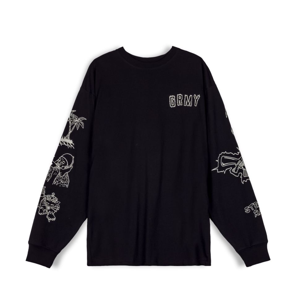 CAMISETA MANGA LARGA GRIMEY THE TOUGHEST - BLACK | Spring 23