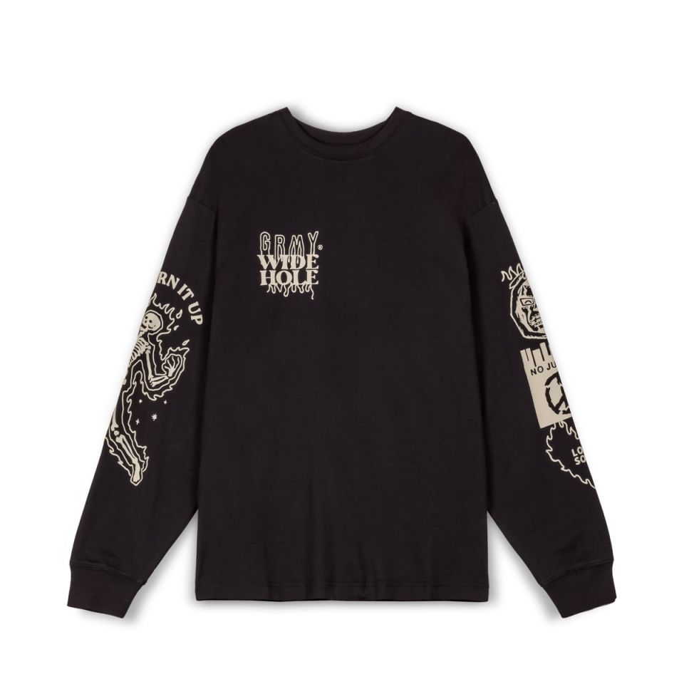 CAMISETA MANGA LARGA GRIMEY BACK AT YOU - BLACK | FW23