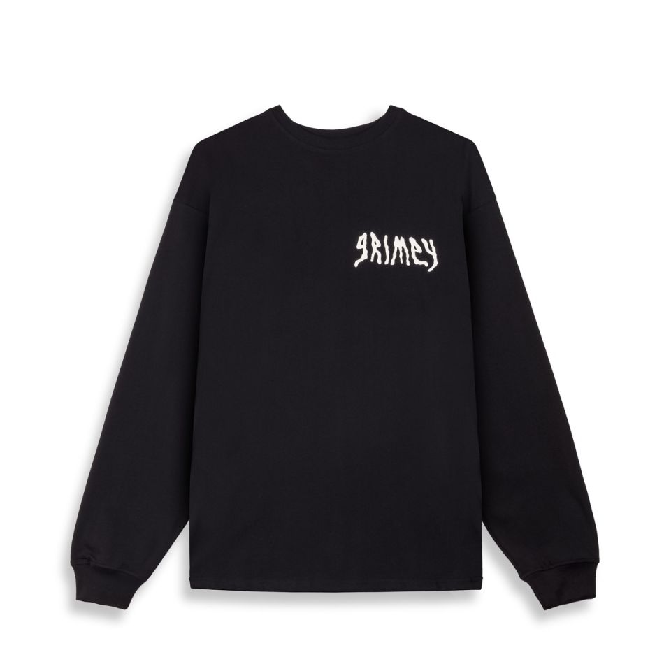 Camiseta Manga Larga Grimey Peace Within The Glitzy Grillz Black