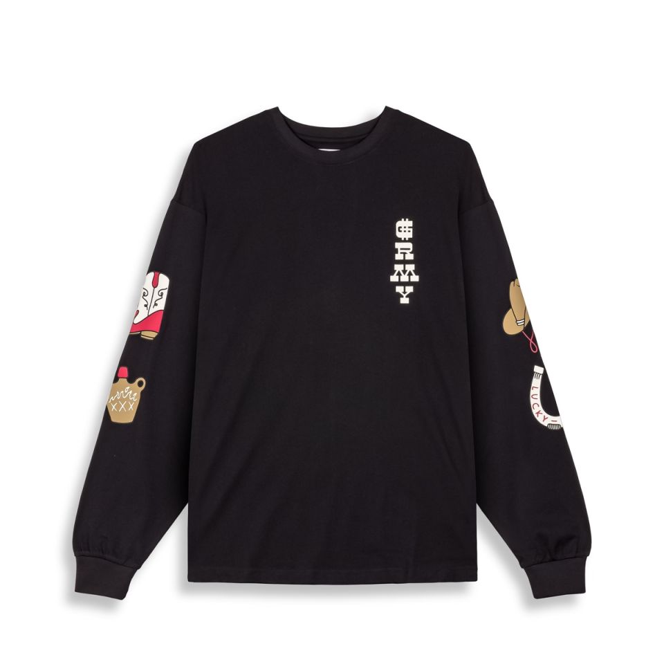Camiseta Manga Larga Grimey Lone Hand Black