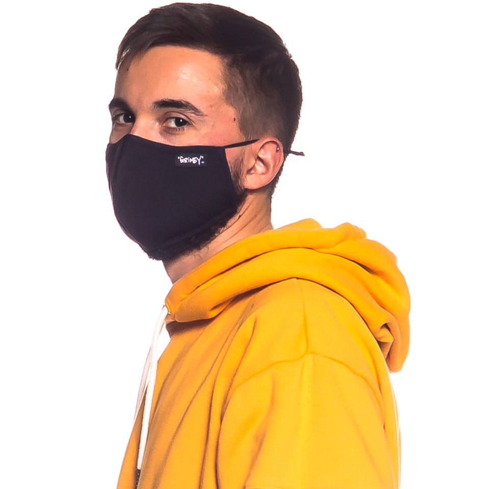 Mascarilla Grimey Woven Label FW20 Black