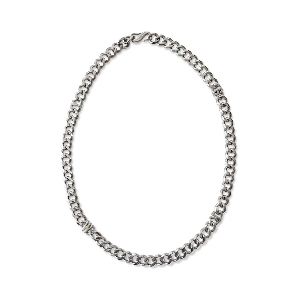 GRIMEY BACK AT YOU CUBAN LINK NECKLACE - SILVER | FW23