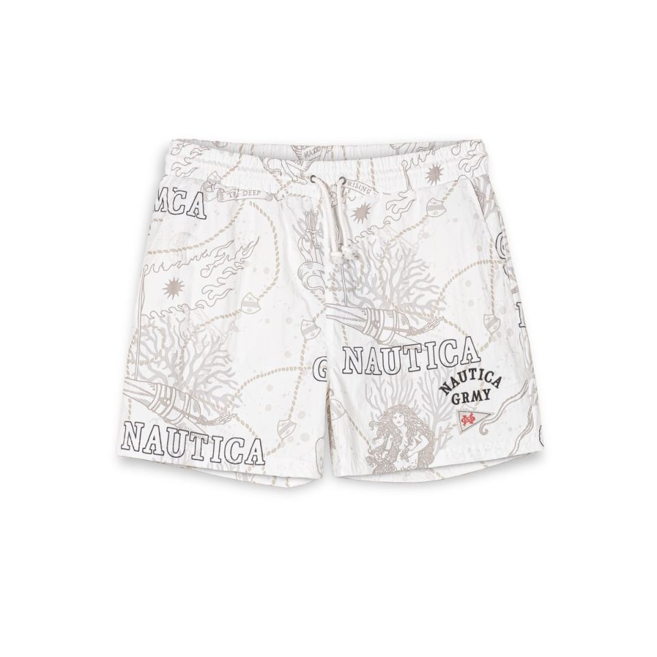 PANTALÓN CORTO GRIMEY MIGHTY HARMONIST NAUTICA X GRMY - WHITE | SS24