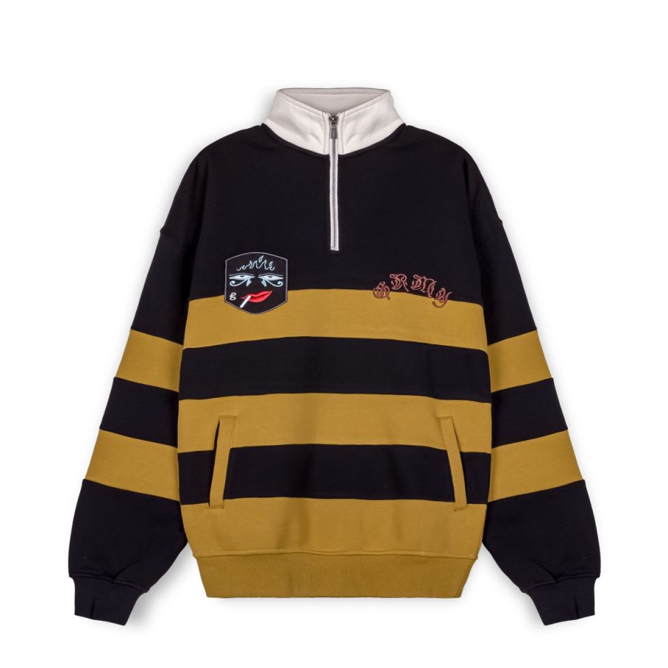 GRIMEY FIRE ROUTE HIGH NECK SWEATSHIRT - BLACK | Spring 23