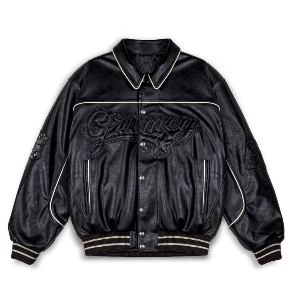 GRIMEY MADRID PU LEATHER JACKET - BLACK | FW23