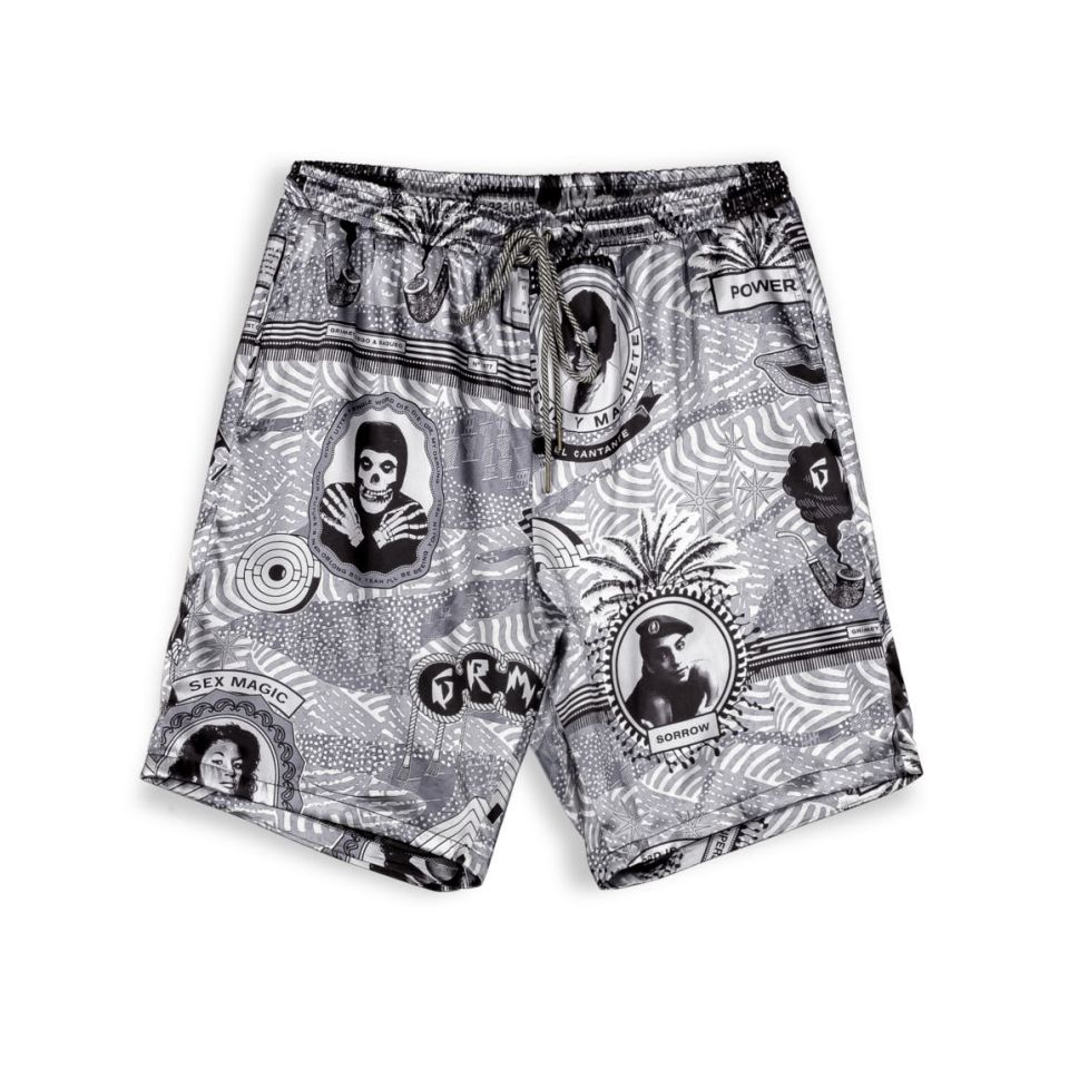 GRIMEY SUPASTAR SATIN SHORT - BLACK | SS24