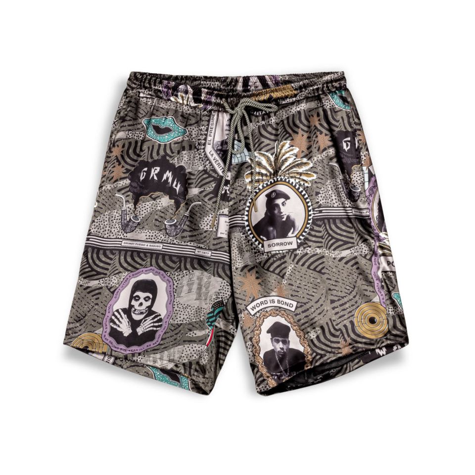 GRIMEY SUPASTAR SATIN SHORT - GREEN | SS24