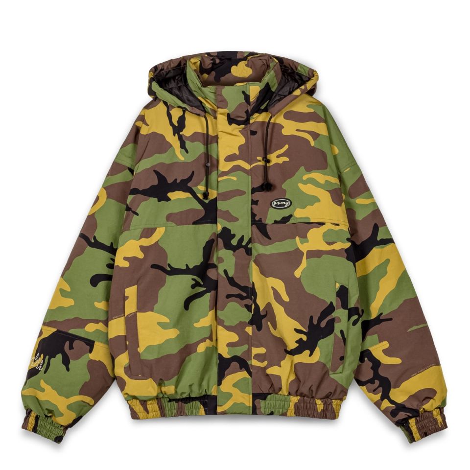 GRIMEY THE STRAIT TALK ALL OVER PRINT CAMO PULLOVER JACKET - CAMO | FW23