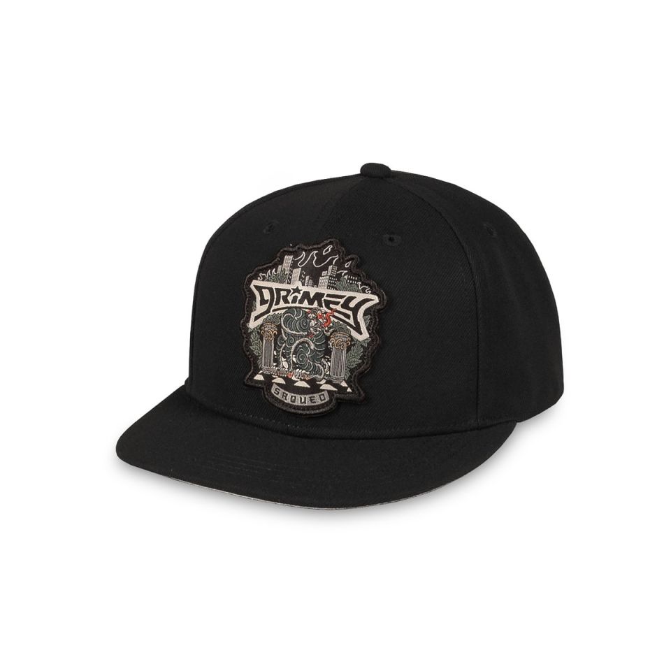 Grimey Deeper Snapback Cap Black