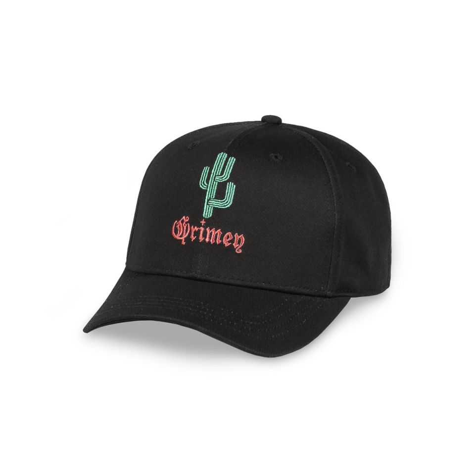 GRIMEY CAUSING PANIC THE PRIDE CURVED VISOR SNAPBACK CAP - BLACK | SS24