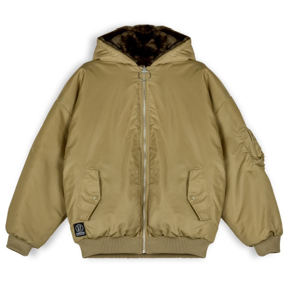 Chaqueta Bomber Grimey  LOST BOYS Reversible Fur - Brown | Winter 22